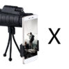 Monocular Telescop with Compass, Phone Clip, Tripod, Compatible with Apple