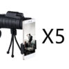 Monocular Telescop with Compass, Phone Clip, Tripod, Compatible with Apple