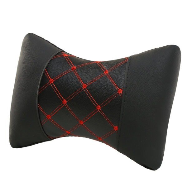 031fcec7-bdbb-4fa7-afac-0126096c0de5.jpg Leather Quilted Car Headrest To Protect Cervical Neck Neck Pillow