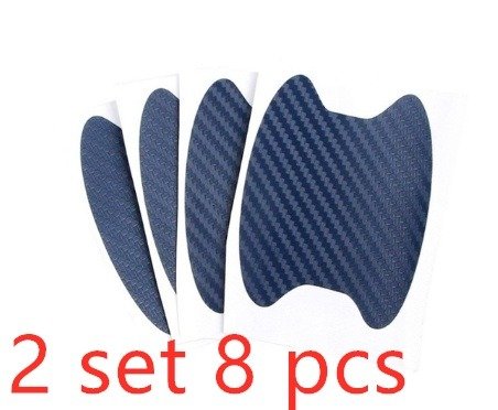 1993095252594.jpg 4pcs Set Of Door Stickers Carbon Fiber Scratch-resistant Car Handle Stickers