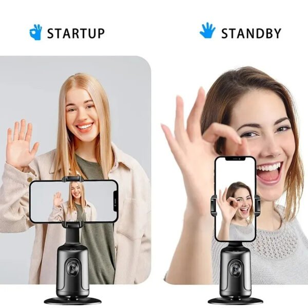 436215b7-79b6-4f55-8a6f-7eb9d470f45d.jpg 360 Auto Face Tracking Gimbal AI Smart Gimbal Face Tracking Auto Phone Holder For Smartphone Video Vlog Live Stabilizer Tripod
