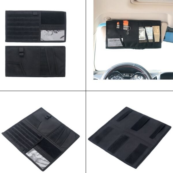 6681763662455.jpg Vehicle Visor Panel Truck Car Sun Visor Organizer CD Bag Holder Car Styling Hunting Accessories