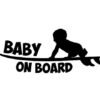 693611250429.jpg Baby on board car stickers cute baby warning car stickers