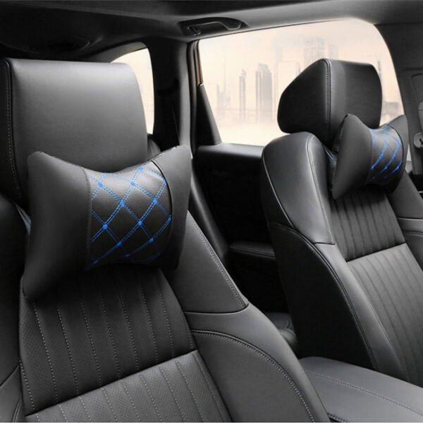 a280ca93-2204-458a-981e-b5eadce72ba6.jpg Leather Quilted Car Headrest To Protect Cervical Neck Neck Pillow