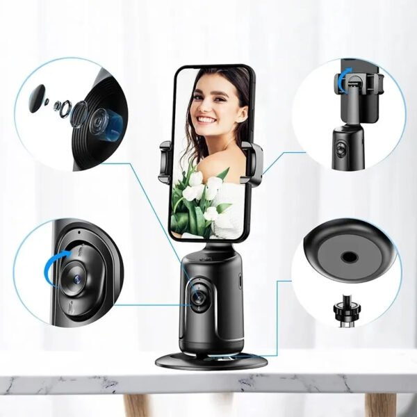 e4571760-b3ca-42d7-84d8-b92285e877f5.jpg 360 Auto Face Tracking Gimbal AI Smart Gimbal Face Tracking Auto Phone Holder For Smartphone Video Vlog Live Stabilizer Tripod
